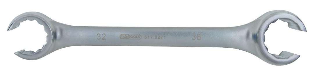 KS Tools 517.0271 Offener Doppel-Ringschlüssel, abgewinkelt, 32x36mm