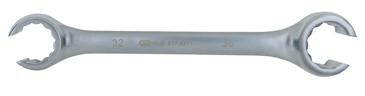 KS Tools 517.0271 Offener Doppel-Ringschlüssel, abgewinkelt, 32x36mm