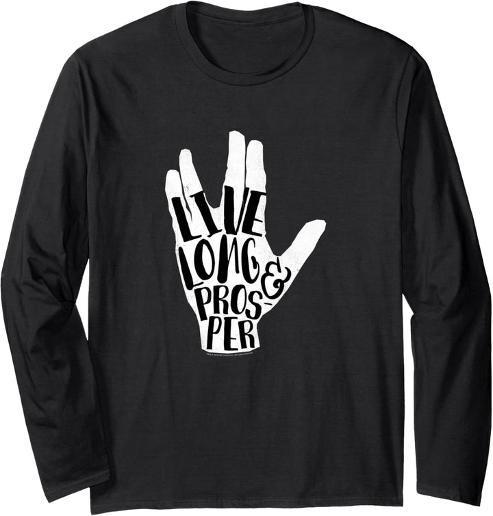 Star Trek Live Long & Prosper Hand Fill Langarmshirt