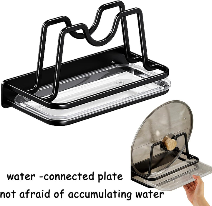Vastsea Topfpfannendeckel-Halter für Küchenschränke, Topfdeckelhalter, Abtropfgestell, Wandmontage P