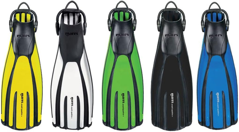 Mares Fins Avanti Quattro + Flossen Mit Riemen S (38-41) gelb, S (38-41) gelb