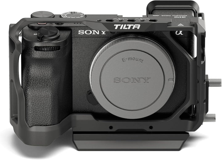 Tilta A6700 Cage, Kamerakäfig Kompatibel mit Sony a6700 mit Arca Grundplatte und HDMI Kabelklemme -