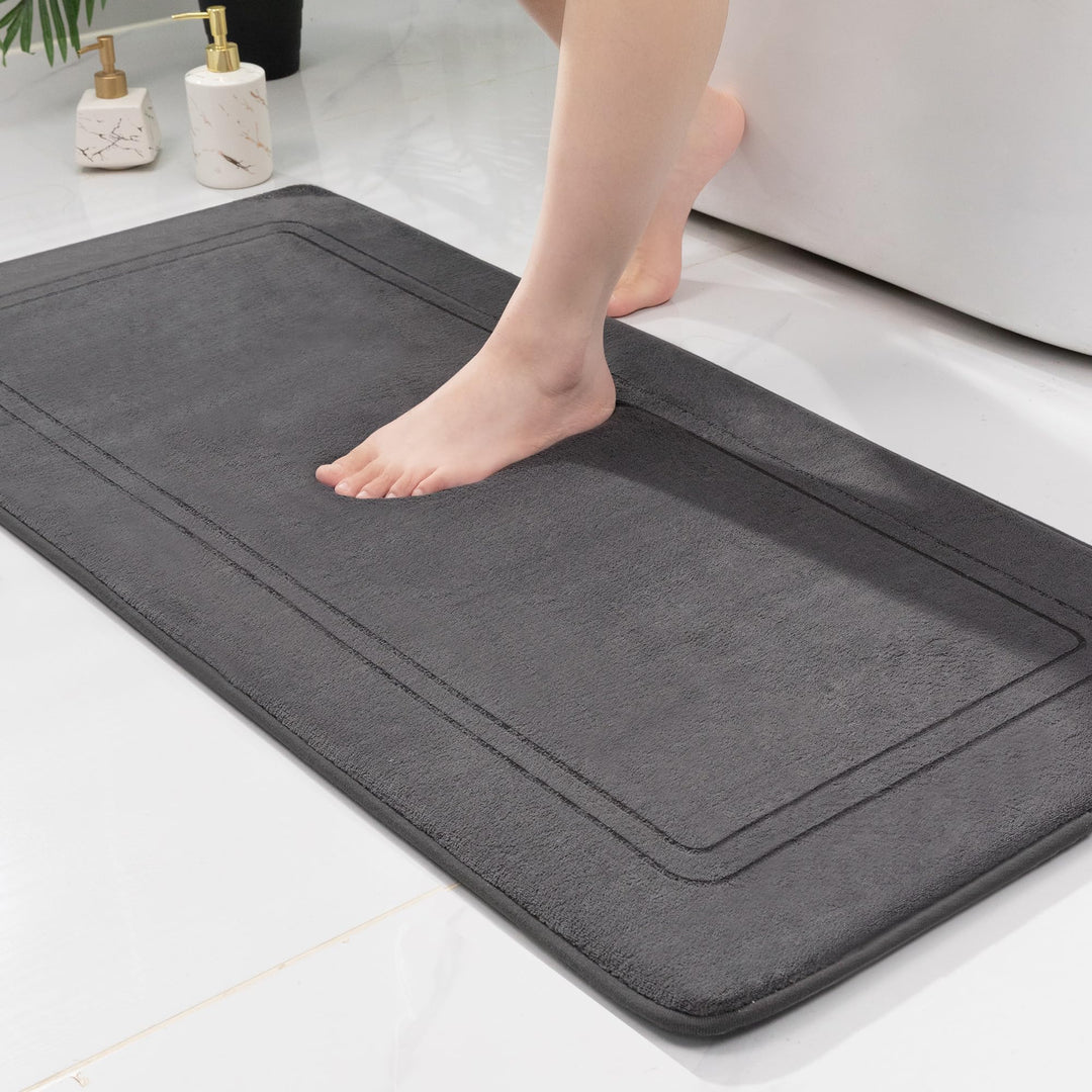 chakme Badematte rutschfest,Badezimmerteppich Weich Badteppich Saugfähige Badvorleger Duschvorleger
