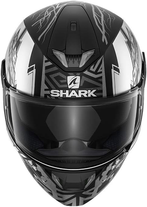 Shark Motorradhelm SKWAL 2.2 NOXXYS Mat KAS, Schwarz/Weiss, M