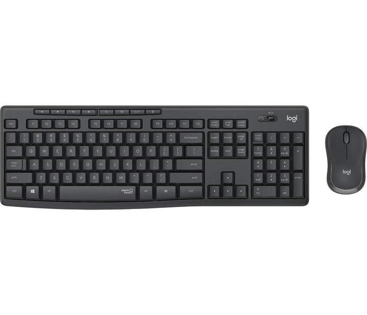 Logitech MK295 Silent Wireless Combo, Volle Groesse (100%), RF Wireless, Graphit, Maus enthalten (92