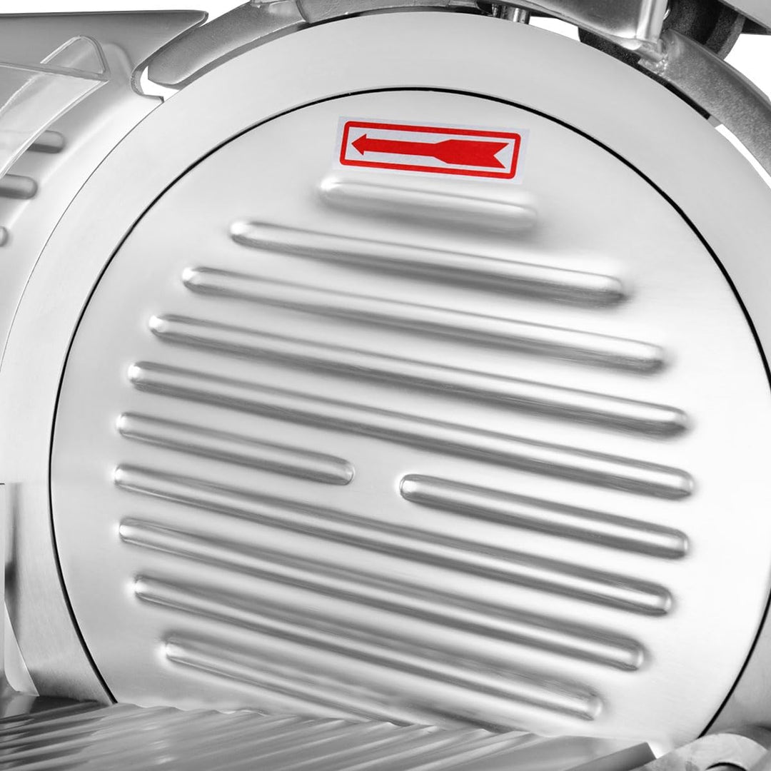 Beeketal 'Profi 250' Aufschnittmaschine mit Ø 250 mm Spezialmesser (glatte Schneide), Schnittstärke