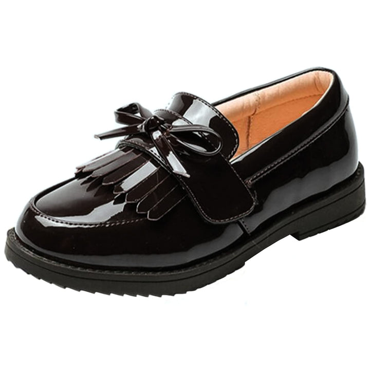 PPXID Mädchen Mokassins Slipper Prinzessin Ballerina Schule Halbschuhe 26 EU Schwarz B, 26 EU Schwar