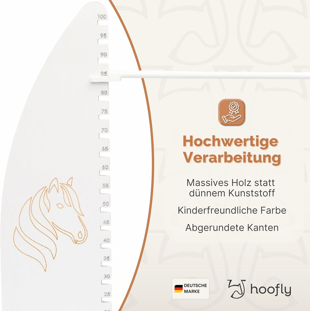 Hobby Horse Hindernis Höhenverstellbar bis 100 cm – Turnier Hürde für Kinder &amp; Jugendliche, Profi Ho