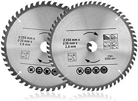 Kreissägeblatt, Hartmetall-Kreissägeblätter, 2-tlg Sägeblatt Kreissäge, 40 und 60 Zähnen Kreissägebl