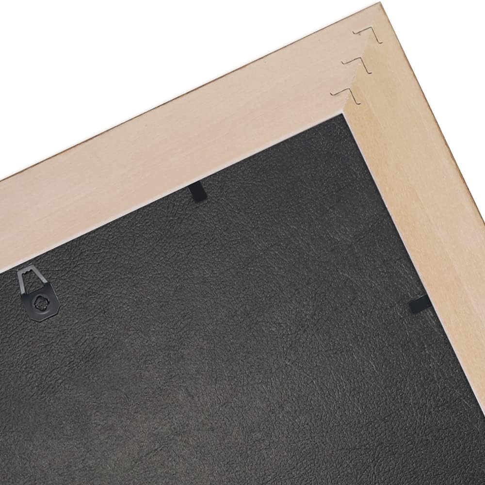 WANDStyle Bilderrahmen Metall-Optik 30x30 cm quadratisch aus Holz im Barock-Stil zum Aufhängen, Foto