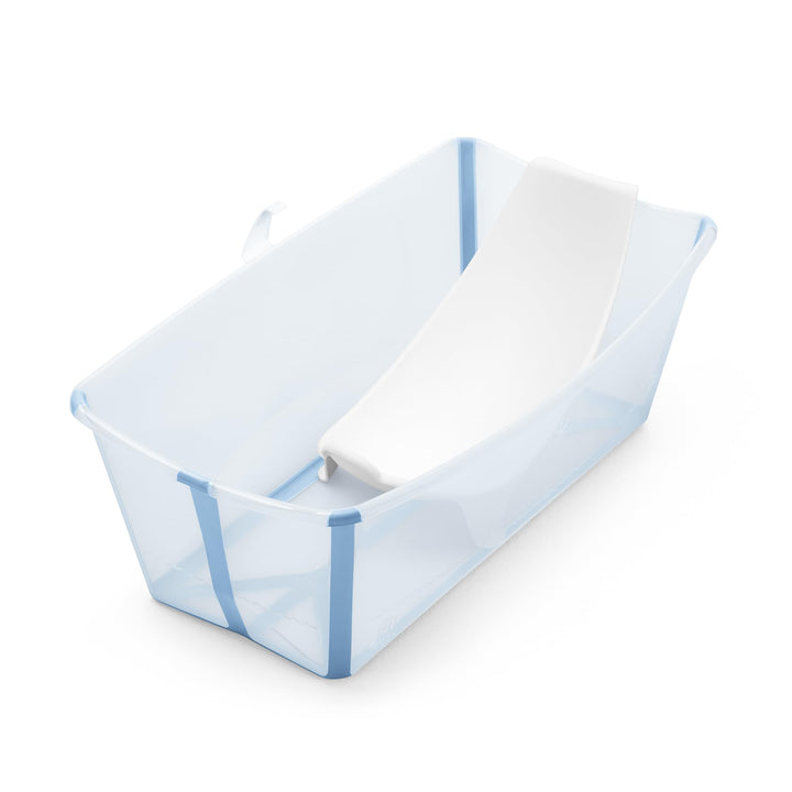 Stokke Flexi Bath (Ocean Blue) mit Newborn Support - Robust & einfach zu verstauen - Bequem für zuha