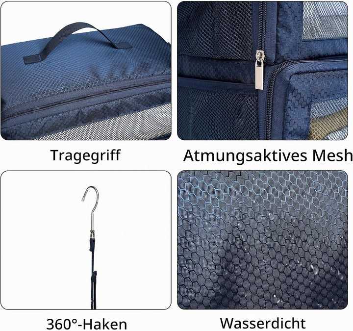Koffer-Organizer, Reisetaschen-Organizer für Gepäck, Kompressions-hängende Packwürfel für Reisen, Ha