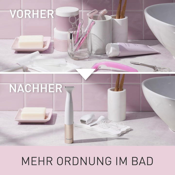 Panasonic ES-WM31 5-in-1 Multi-Trimmer Körper & Bikinizone, Haarentferner für Damen, Damenrasierer,