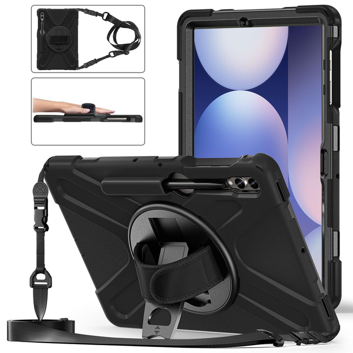 Gerutek Hülle für Samsung Galaxy Tab S9 FE+ Plus/Tab S9 Plus 12,4 Zoll 2023, Stossfeste Robust Schut
