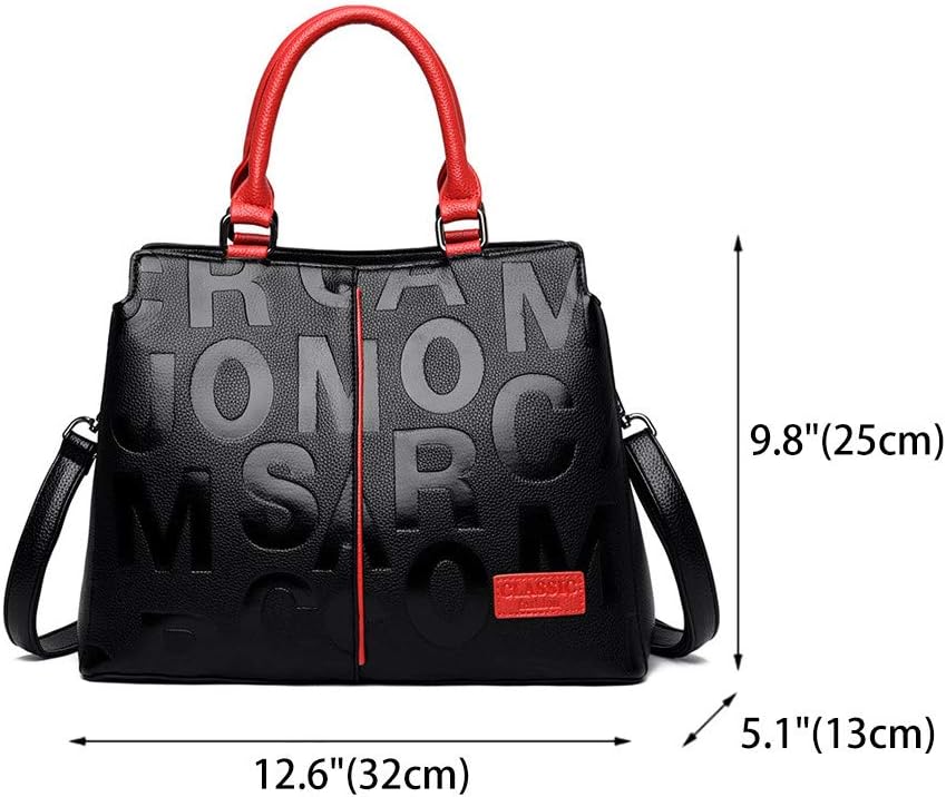 BUKESIYI Damen Tasche Umhängetasche Handtasche Frauen Klein Schultertasche Weekender Lack PU Leder C