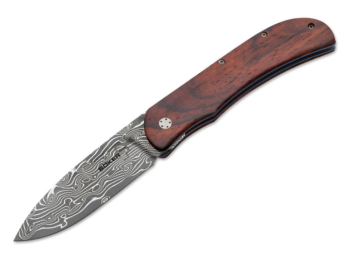 Böker Plus Exskelibur Taschenmesser Cocobolo Damast, Cocobolo Damast