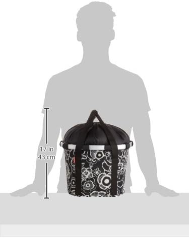KLICKfix Fahrradtasche Bikebasket Fleur Schwarz Bikebasket, Fleur Schwarz Bikebasket