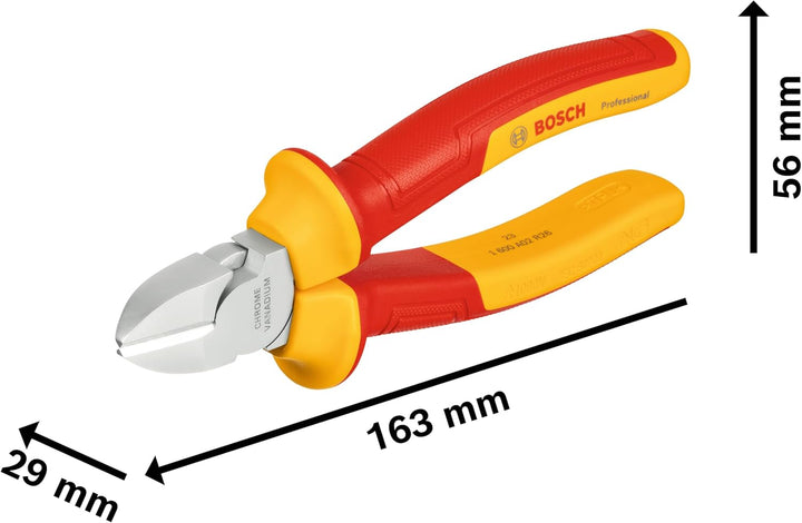 Bosch Professional 3-tlg. Handwerkzeug-Set (inkl. 1x VDE-Schraubendreher (PH1), 1 x VDE-Seitenschnei