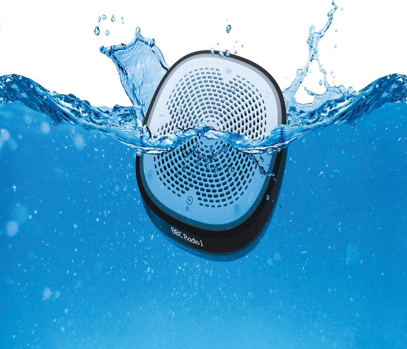 Pure StreamR Splash Outdoor DAB+/FM Smart Radio mit Alexa-Sprachsteuerung und Bluetooth (Wasserfest