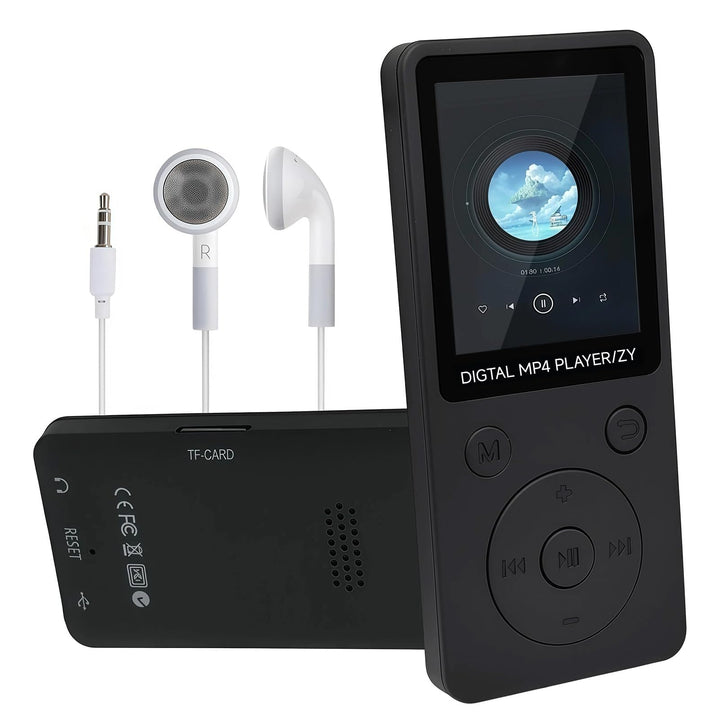 32GB MP3 Player Bluetooth 5.0 mit Lautsprecher für Sportler, 1,8" Bildschirm Musikplayer HiFi mit Vi
