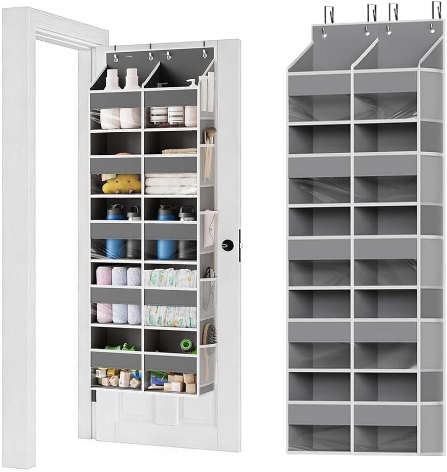 Wandorganizer Hängeregal mit 10 Taschen, Tür Organizer Faltbar und Platzsparend, Camping Organizer H