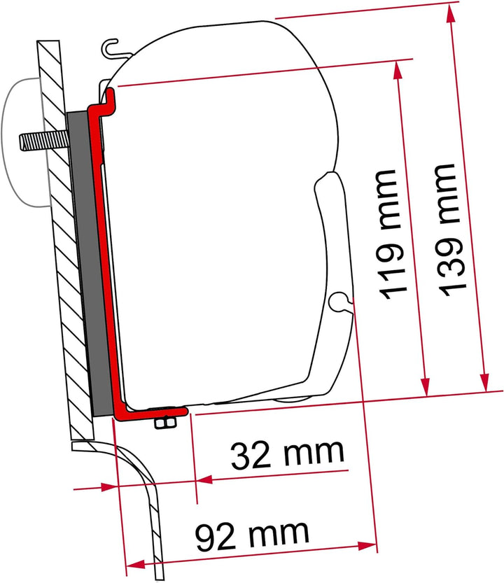 Fiamma F45 S – F45 L – ZIP Kit Adapter Westfalia (High Roof)