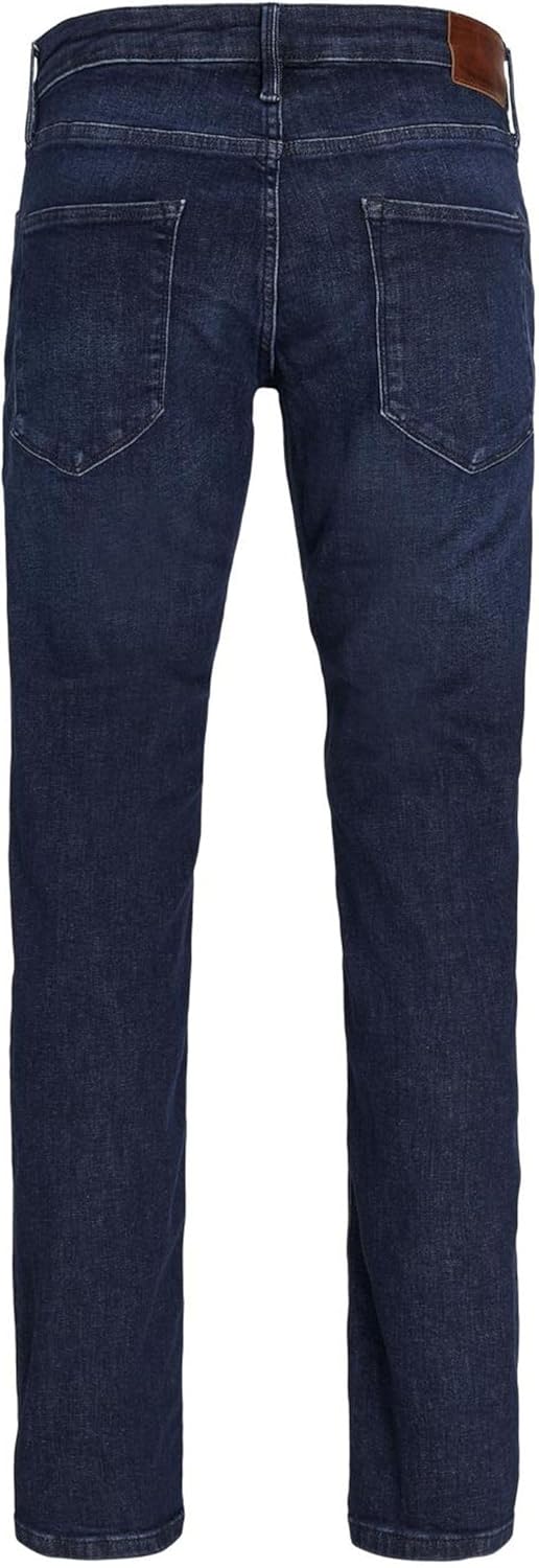 JACK & JONES Male Regular fit Jeans JJICLARK JJEVAN JOS 098 LID Regular fit Jeans 28W / 32L Blue Den