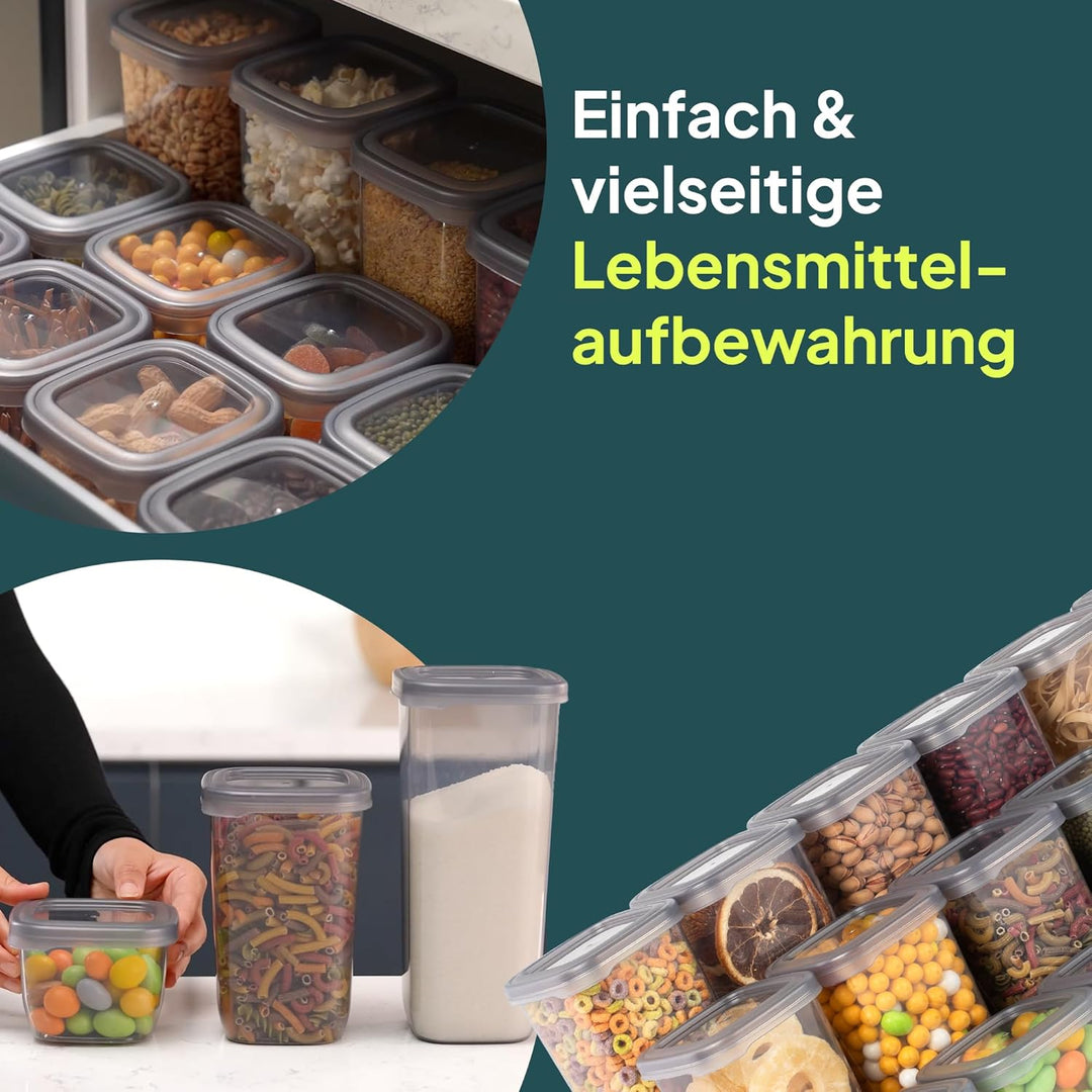 uandu Vorratsdosen mit Deckel Luftdicht | Aufbewahrungsbox Küche | Aufbewahrung & Organisation | Vor