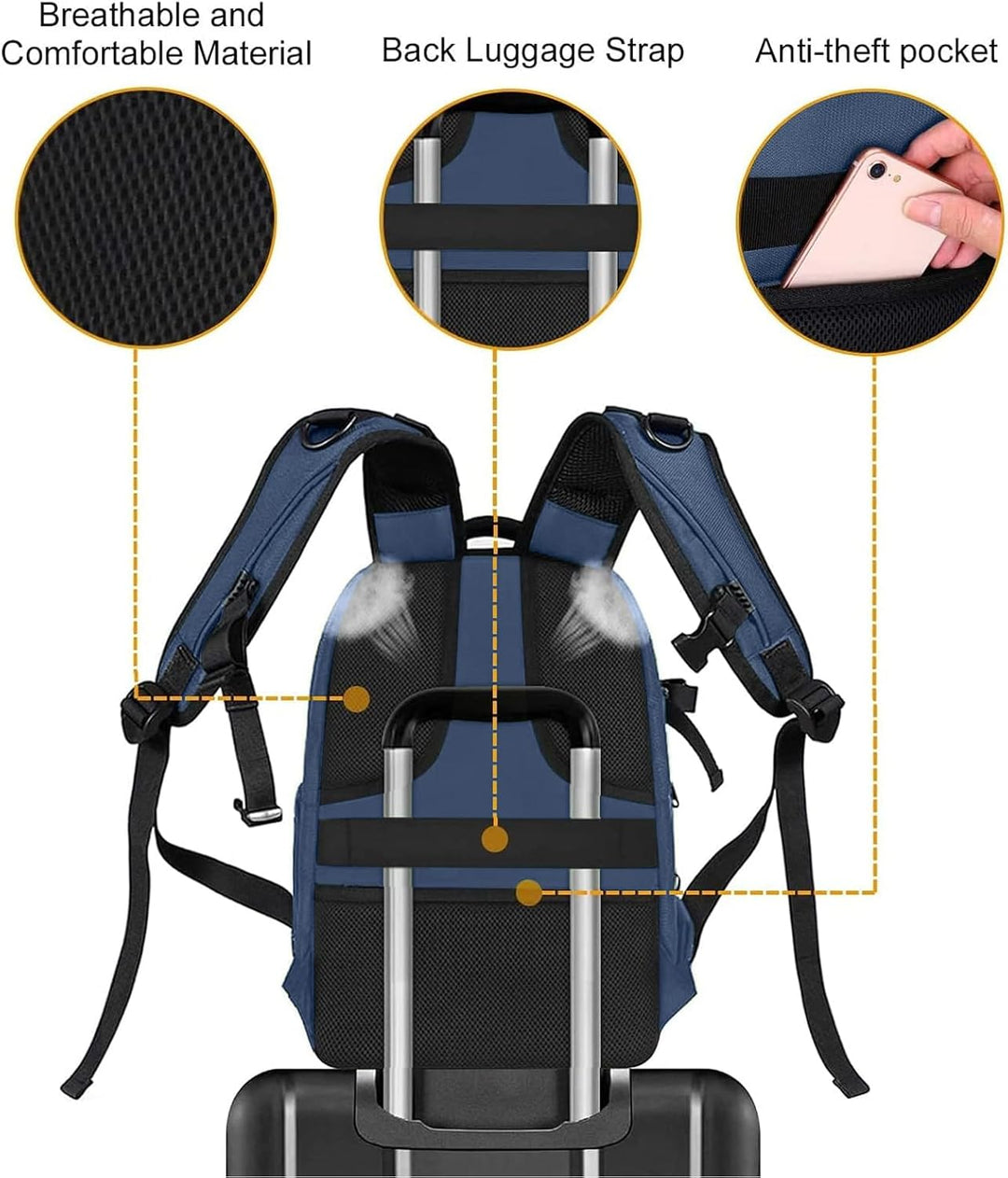 MOSISO Kamera Rucksack, DSLR/SLR/Spiegellose Fotografie Kameratasche 15-16 Zoll Wasserdichte Hartsch