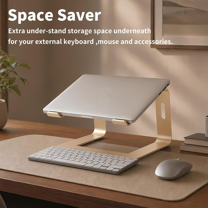 Orionstar Laptop Ständer, Ergonomischer Laptop Stand für Schreibtisch, Aluminium Laptop Halterung mi