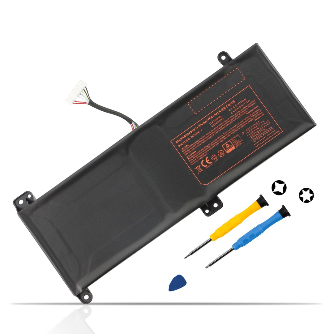 K KYUER 66Wh PA70BAT-4 Laptop Akku für Powerspec 1710 Medion Erazer X7855 X7857 X7859 Sager NP8370 N