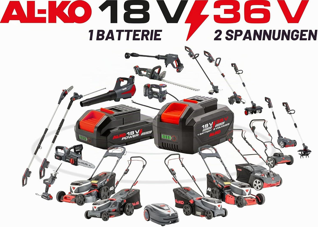 AL-KO Mähroboter Robolinho® 1000 Vision, 21 cm Schnittbreite, Li-Ion 18 V / 36 V, 5.0 Ah / 2.5 Ah, F
