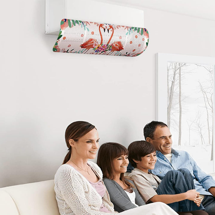 Ncheli Windabweiser für Klimaanlage, Wandmontierte Windschutzscheibe,180 Grad einstellbar, für Zuhau