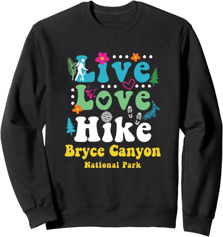 Retro-Bryce-Canyon-Nationalpark, Utah, Live-Liebeswanderung, Hippie Sweatshirt