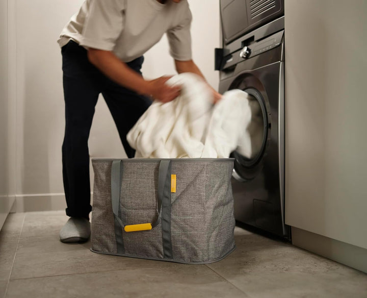 Joseph Joseph Hold-All zusammenklappbare 55L Wäschekorb Tasche, strapazierfähiges Gewebe, feuchtigke