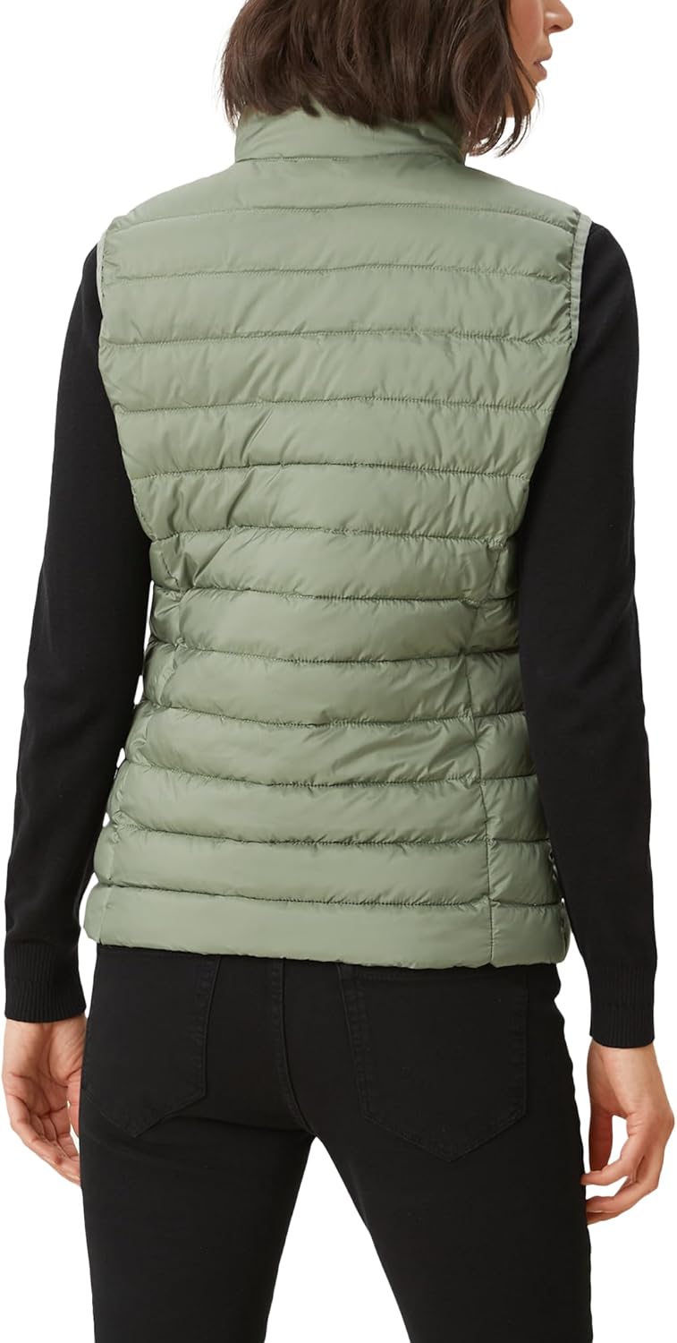 s.Oliver Herren Steppweste – Slim Fit, leicht gefüttert, Stehkragen – Funktional für Outdoor, Überga
