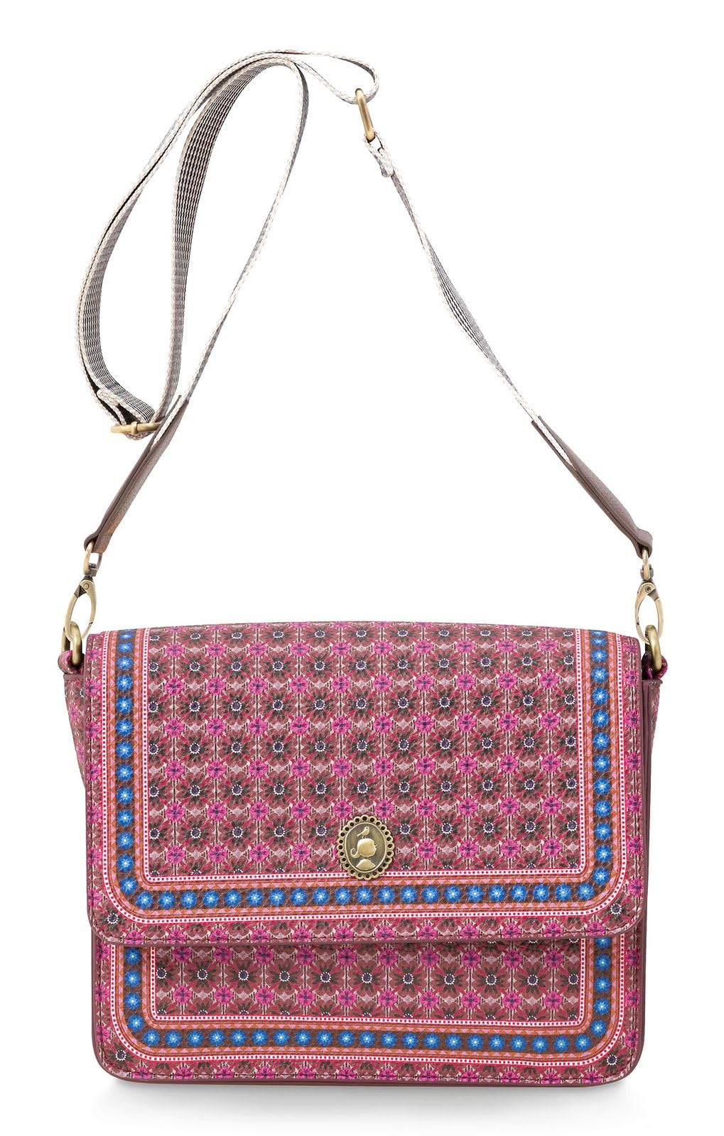 PiP Studio Cross Body Flap Small Clover Pink 19x6x16cm