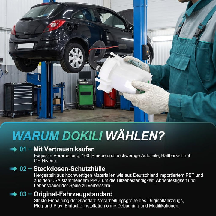 Dokili Kraftstoff Fördereinheit Benzinpumpe für OPEL Corsa C 1.0 1.2 1.2 16V 1.4 1.8