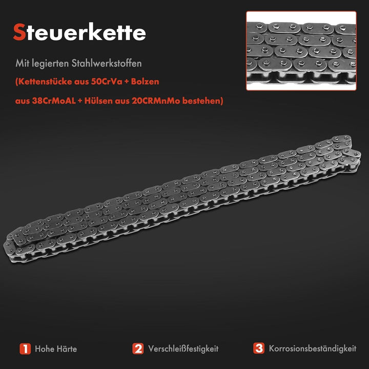 4x Steuerkettensatz für 1er E81 E87 E88 120i 3er E46 316i 318i 5er E60 520i X1 E84 X3 E83 Z4 Roadste
