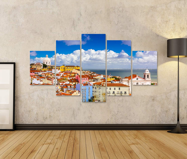 islandburner Bild auf Leinwand Lissabon Portugal Stadtbild In Der Alfama Wandbild Poster Kunstdruck