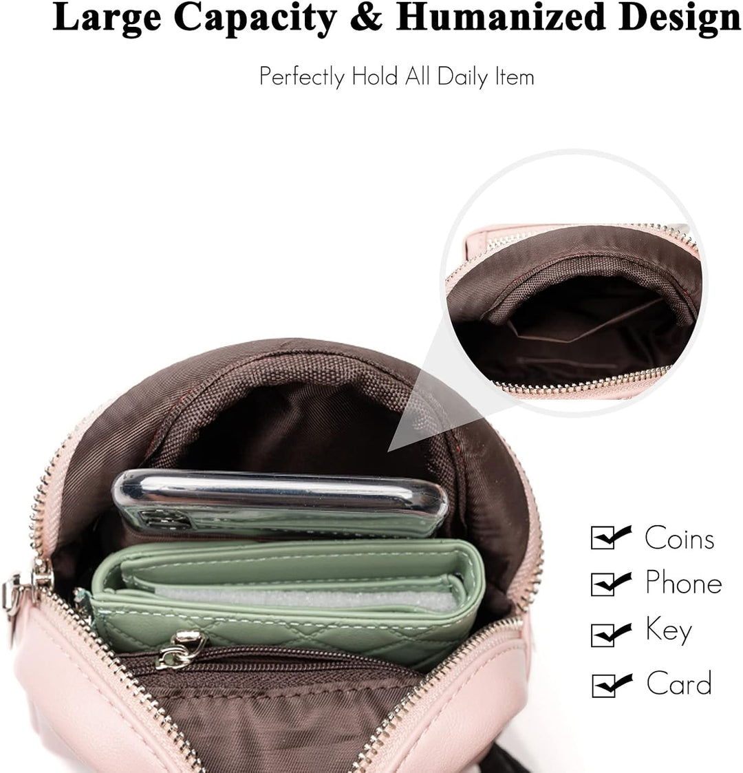 FANDARE Modische Brusttasche, Damen, leicht, Sling Bag, Mädchen, Schultertasche, für Reisen, Sport,