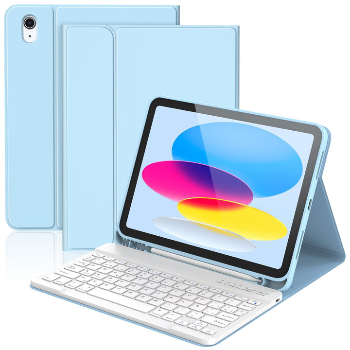 KBCASE Bluetooth-Tastatur-Schutzhülle für iPad, blue