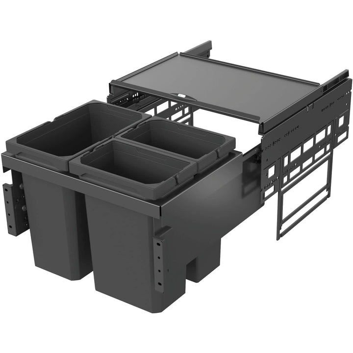 Vauth Sagel Envi Space S Einbau Abfallsammler KB 500mm, Mülleimer 2 Fächer Abfalltrennsystem mit Fro