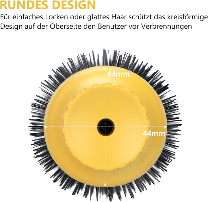One-Step Warmluftbürste Föhnbürste, PARWIN PRO BEAUTY Rundbürstenföhn, 4 in 1 Rund Haartrockner lock