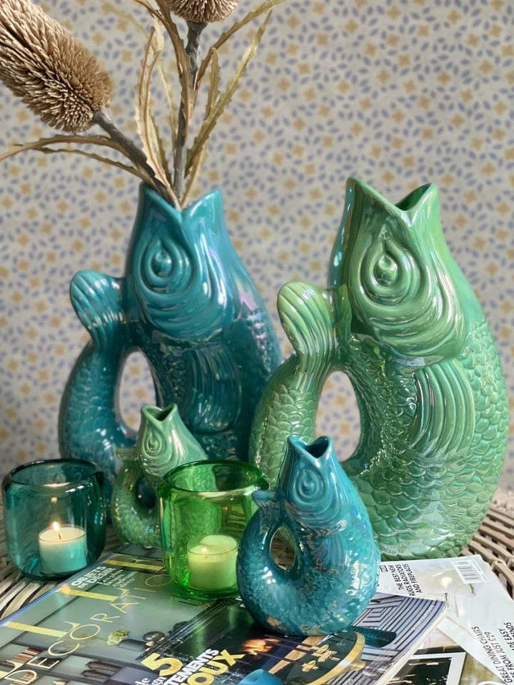 Gift Company - Monsieur - Vase/Blumenvase - Mint Cream - XS 8,5 x 5,5 x 12,5cm -0,2 Liter