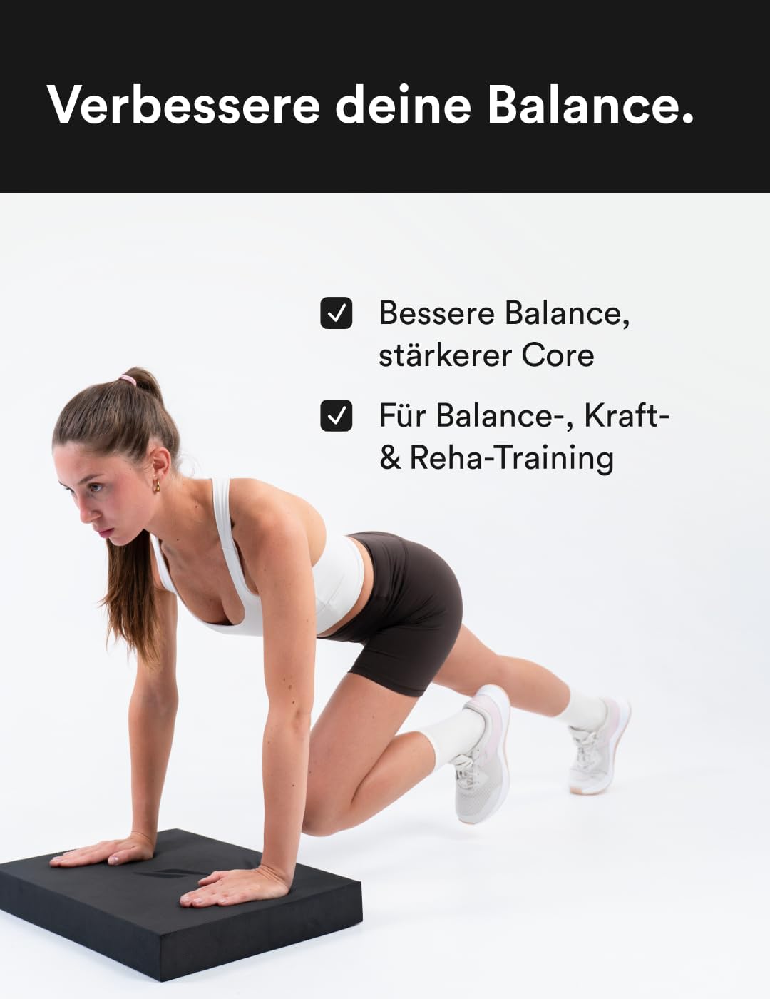 STRYVE Balance Pad – Rutschfestes Balance Kissen aus Weichschaum (48x38x6cm) - Physio Balance Pad Er