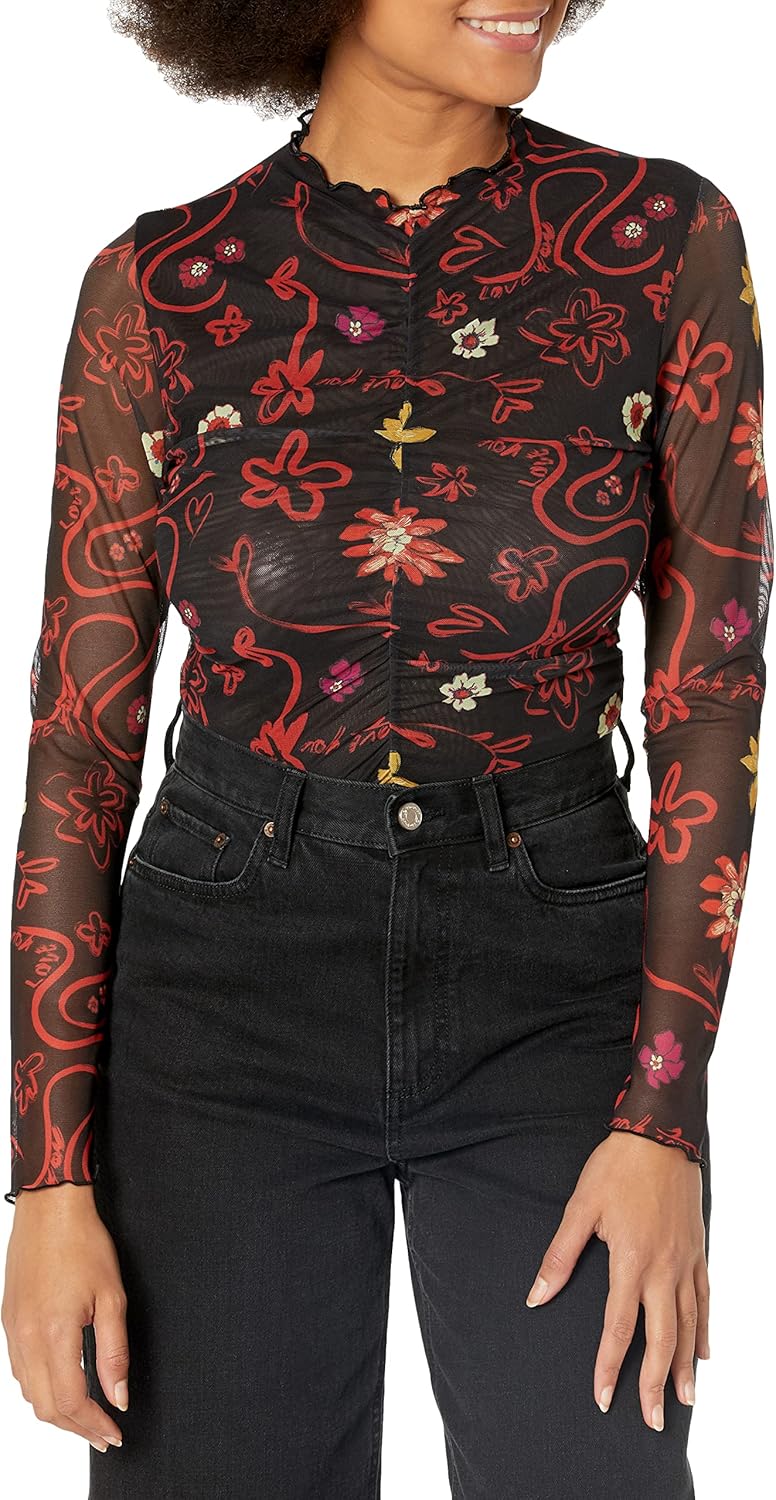 Desigual Damen Blouse S Schwarz, S Schwarz
