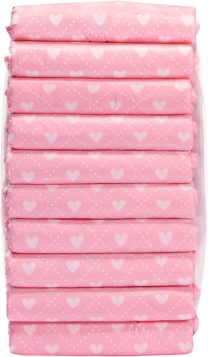 LittleForBig Erwachsenen Gedruckten Windeln 10 Stück - Blushing Baby (Large 36"-46") Rosa L, Rosa L