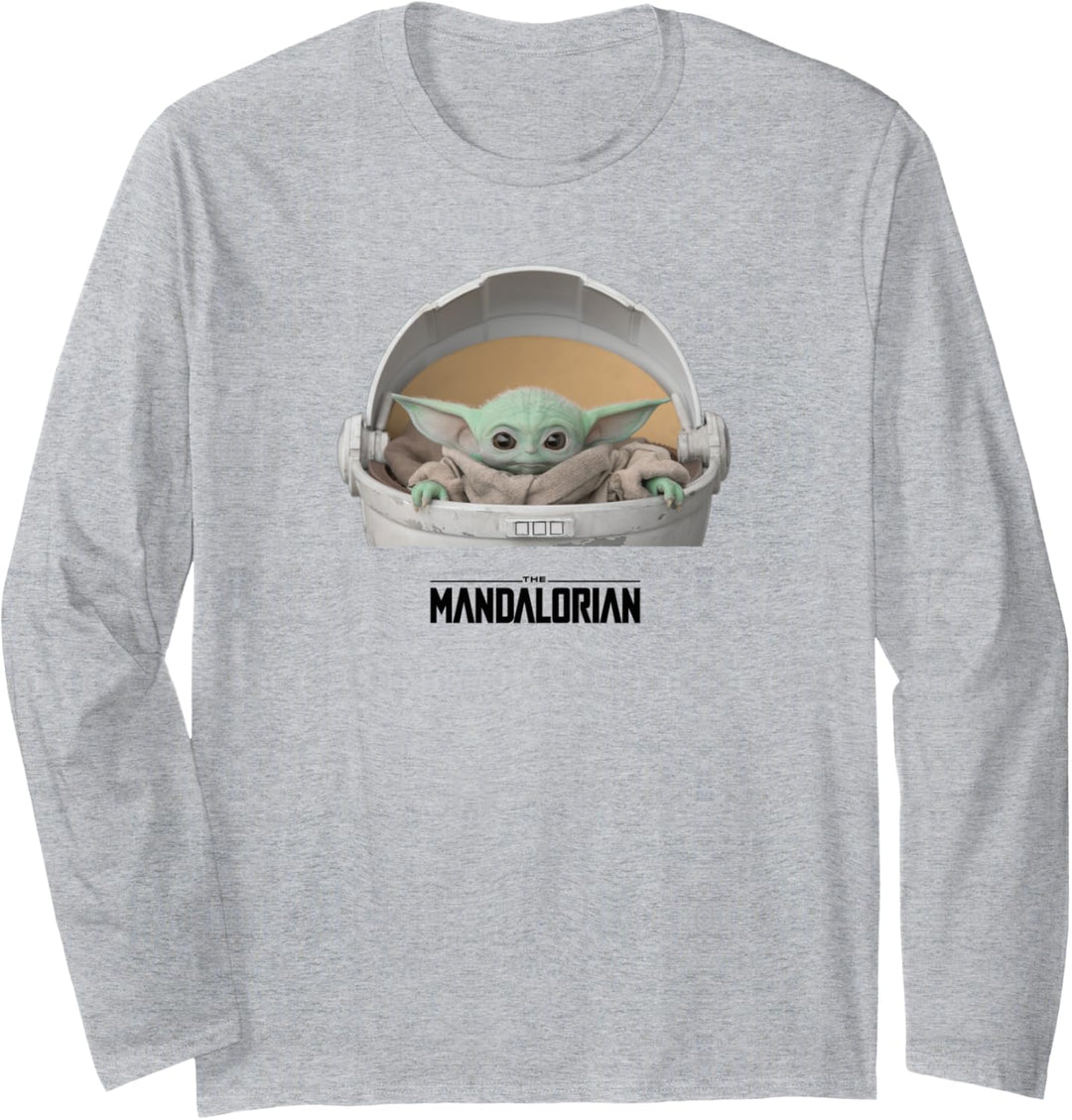 Star Wars Mandalorian Baby Yoda The Child Carriage Black Langarmshirt