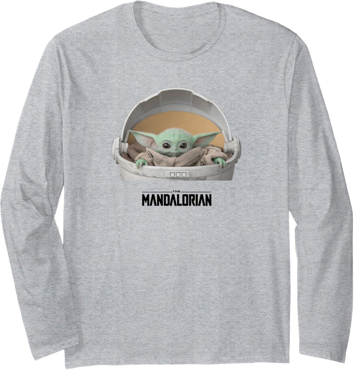 Star Wars Mandalorian Baby Yoda The Child Carriage Black Langarmshirt